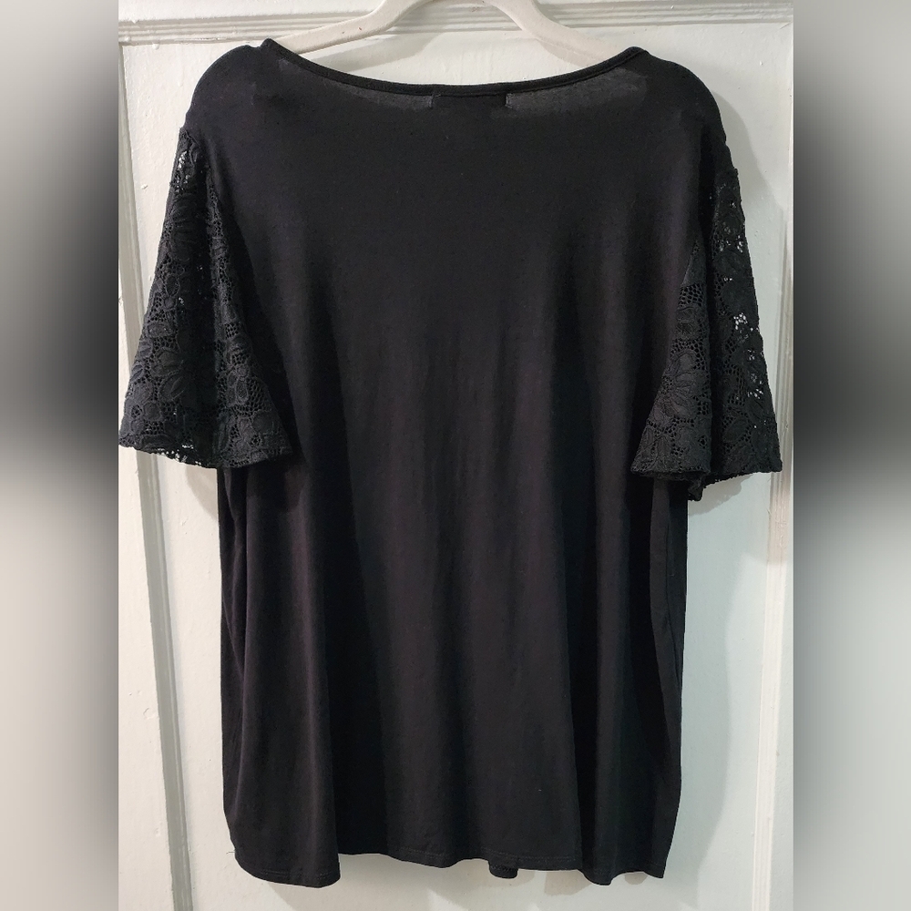 Kim & Cami Black Lace Blouse - Picture 5 of 6
